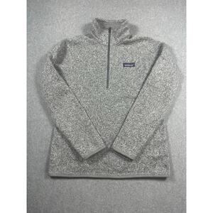 Patagonia Better Sweater Men's Medium Gray 1/4-Zip Fleece Zip Pocket Casual